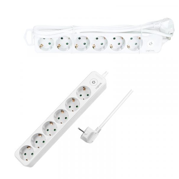 LOGILINK Produžni kabl 6 mesta, prekidač,