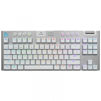 LOGITECH Bežična gejmerska tastatura G915 TKL Lightspeed Wireless US (Bela)