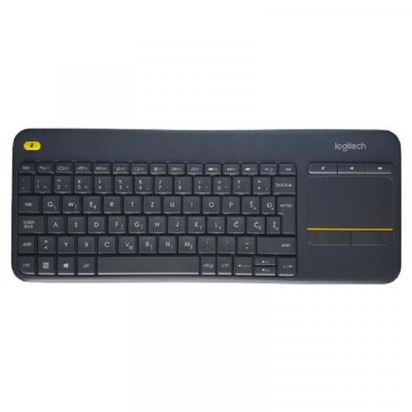 LOGITECH Bežična tastatura K400 PLUS WIRELESS TOUCH (Crna)