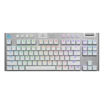 LOGITECH G915 X LIGHTSPEED TKL Wireless Gaming Keyboard bela US INT'L - 2.4GHZ/BT