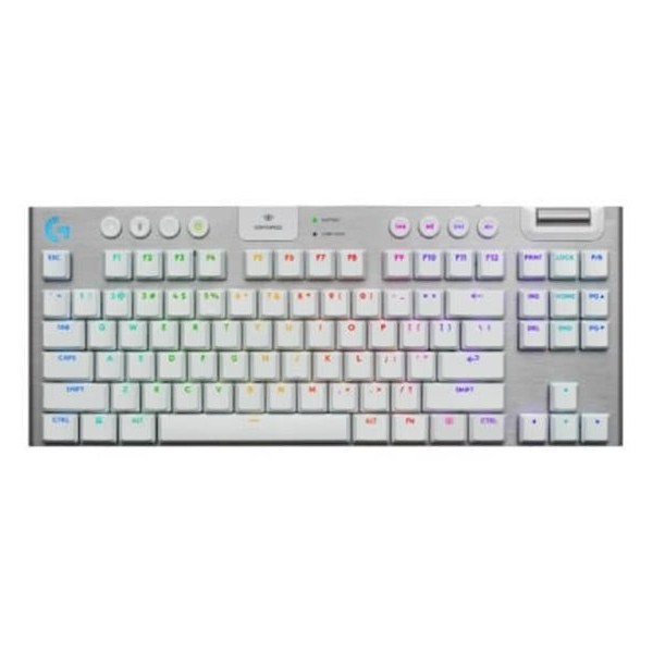 LOGITECH G915 X LIGHTSPEED TKL Wireless Gaming Keyboard bela US INT'L - 2.4GHZ/BT