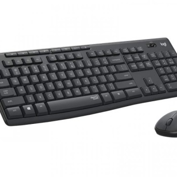 LOGITECH MK295 Silent Wireless Combo, tastatura + miš, crna, RU raspored