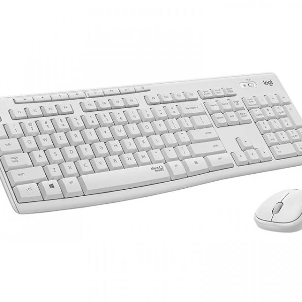 LOGITECH MK295 Silent Wireless Combo US tastatura + miš bela