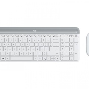 LOGITECH MK470 Wireless Desktop US bela tastatura + miš