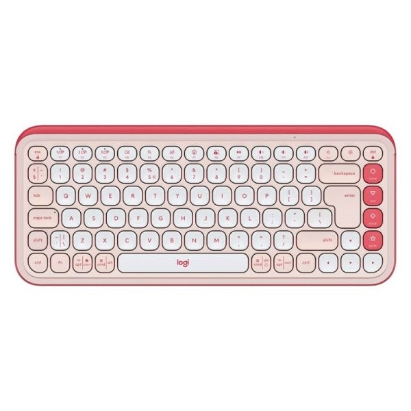 LOGITECH POP Icon Keys Roze Kompaktna bežična tastatura