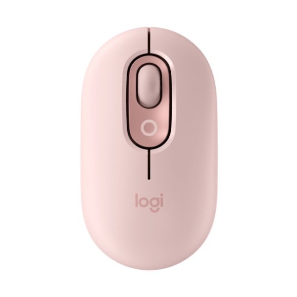 LOGITECH Pop Mouse with Emoji, Rose miš