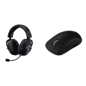 LOGITECH Pro X Superlight Crni Set bežični miš i gejmerske slušalice