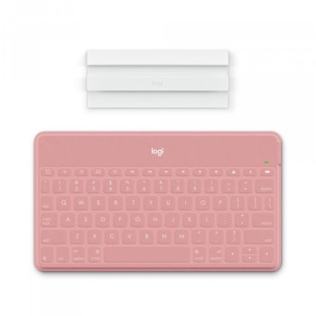 LOGITECH Tastatura Keys-to-go Ultra-light, Ultra-Portable Bluetooth za iPhone, iPad, Apple TV i Mac - roze - UK