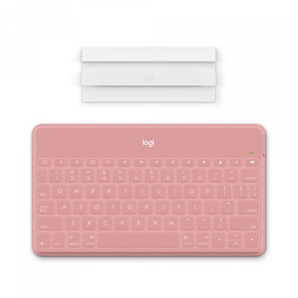 LOGITECH Tastatura Keys-to-go Ultra-light, Ultra-Portable Bluetooth za iPhone, iPad, Apple TV i Mac - roze - UK