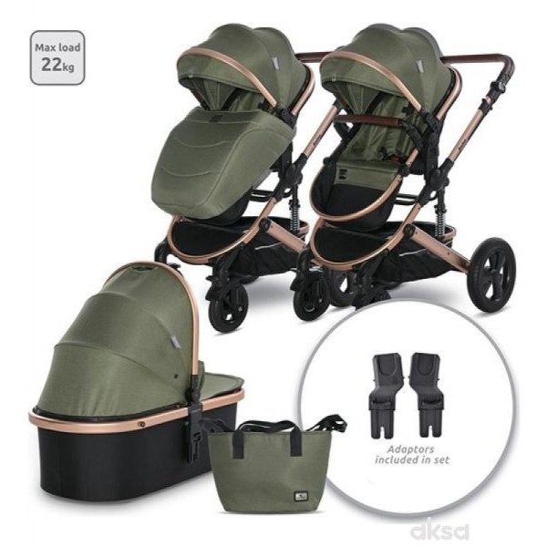 LORELLI BERTONI LORELLI KOLICA ZA BEBE 2u1 BOSTON - LODEN GREEN