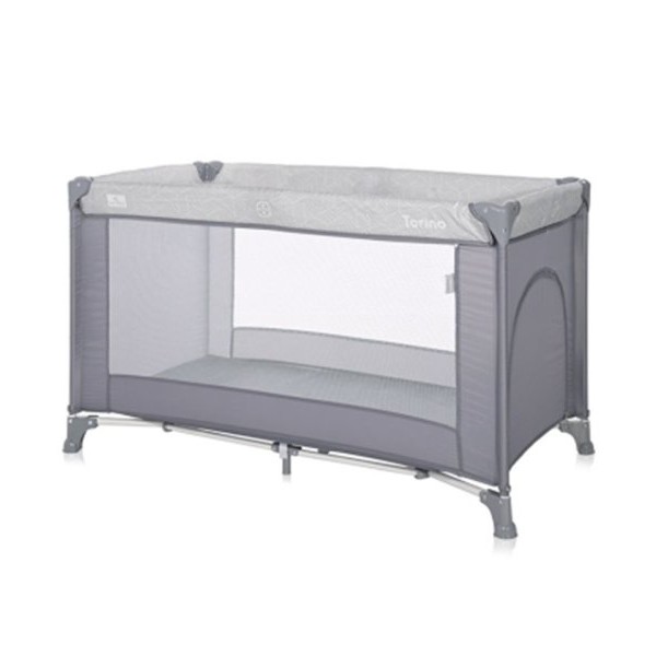 LORELLI BERTONI Torino prenosivi krevetac za bebe 1 Nivo - Grey Striped Elements