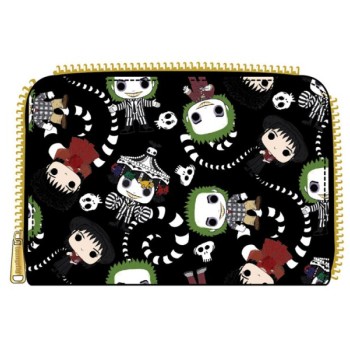 Loungefly Beetlejuice AOP Zip Around Wallet