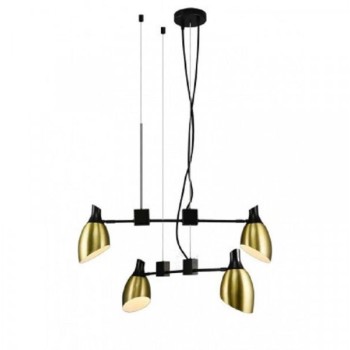 LUNA 111 LUSTER 4*E14 GOLD/BLACK