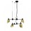 LUNA 111 LUSTER 4*E14 GOLD/BLACK