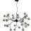 LUNA 118 LUSTER 27*G4(220V) BLACK/SMOKED GLASS