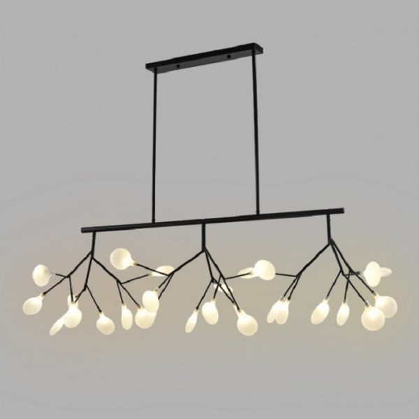 LUNA 121 Luster  27*G4(220V) Crna transparentno staklo