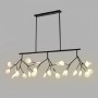 LUNA 121 Luster  27*G4(220V) Crna transparentno staklo
