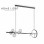 LUNA 198 VISILICA 7XG9/17W 3000K CRNA