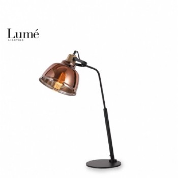 LUNA 219 STONA LAMPA 1*E27 CRNA/BAKAR
