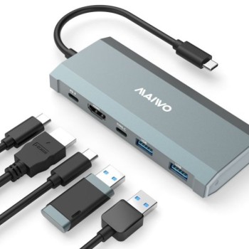 MAIWO USB 3.2 Gen2 x 1 Tip-C 6 u 1 SATA &PCIe NvMe M.2 Kućište sa HDMI/PD/USB , KH1001