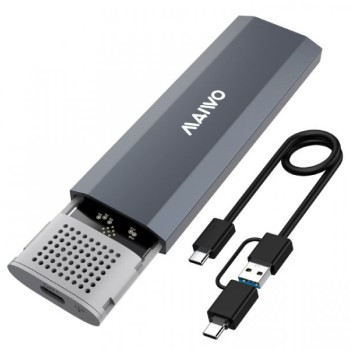 MAIWO USB 3.2 Tip-C Kućište za M.2 PCIe NVMe SSD, aluminium, bez alata, K1689P