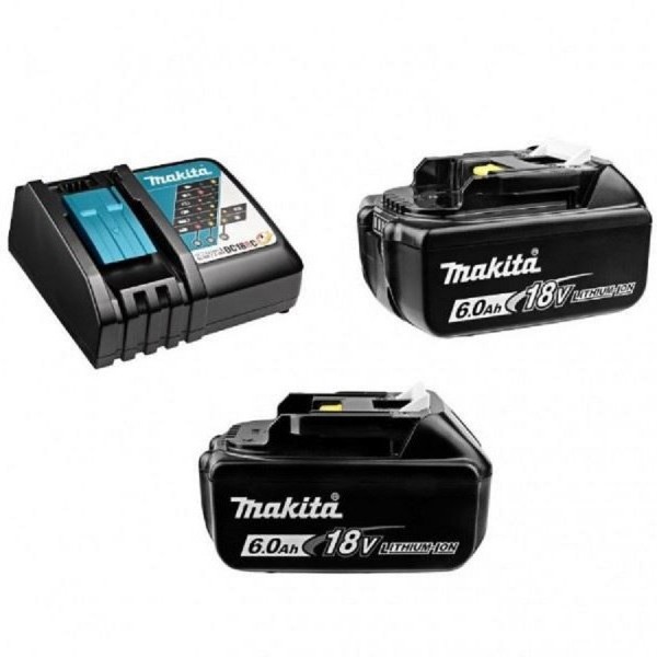 MAKITA SET 6 BL1860B 2 x 6.0Ah + DC18RC  brzi punjač 18 V