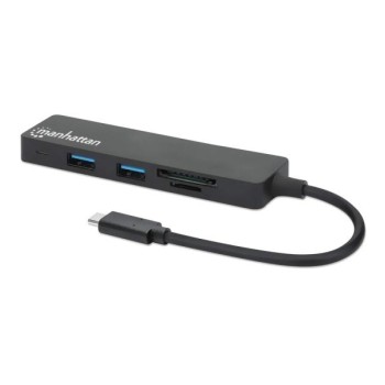 MANHATTAN 164948 3port USB HUB sa SD/MicroSD čitačem kartica