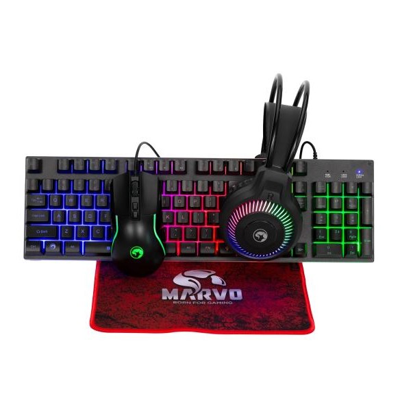 MARVO Gejmerski set tastatura- miš-slušalice-podloga LOOT 40 CM416