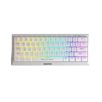 MARVO TASTATURA USB KG962 BELA CRVENI SVIČEVI