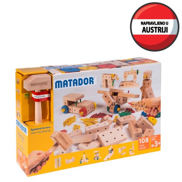 MATADOR Drveni konstruktor set Stvaralac M108