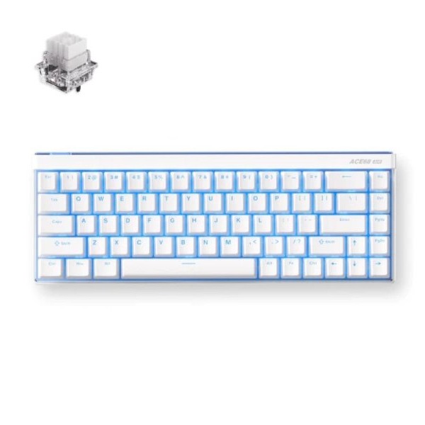 MCHOSE Ace 68 Air Ultra Esports Magnetic Switch snow white