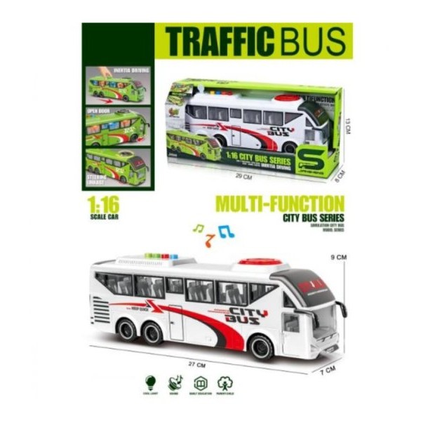 MERX Igračka školski autobus sa svetlom i zvukom