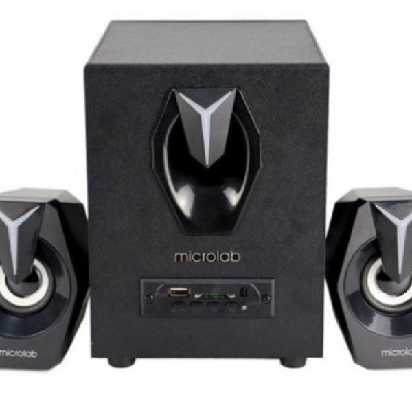 MICROLAB G100BT Aktivni zvučnici 2.1 11W (5W,2x3W) 3,5mm SD USB FM Bluetooth daljinski LED