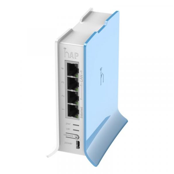 MIKROTIK RB941-2nD-TC hAP lite WiFi 2.4GHz ruter 300Mb/s 802.11n MIMO sa 4x10/100Mb/s LAN/WAN, VPN r 9412tc