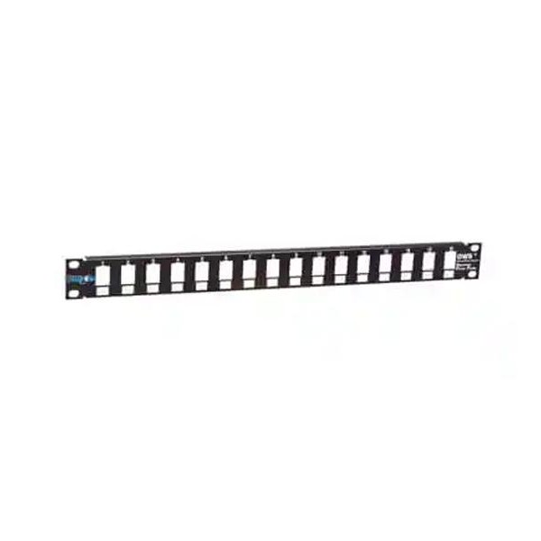 MIRSAN Patch panel 19/1U sa 16 slotova ,bez modula RAL9005 Mirsan MR.19P16P1U.01