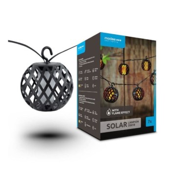 MODE Solarni LED niz 4.8 m, 7 lampiona