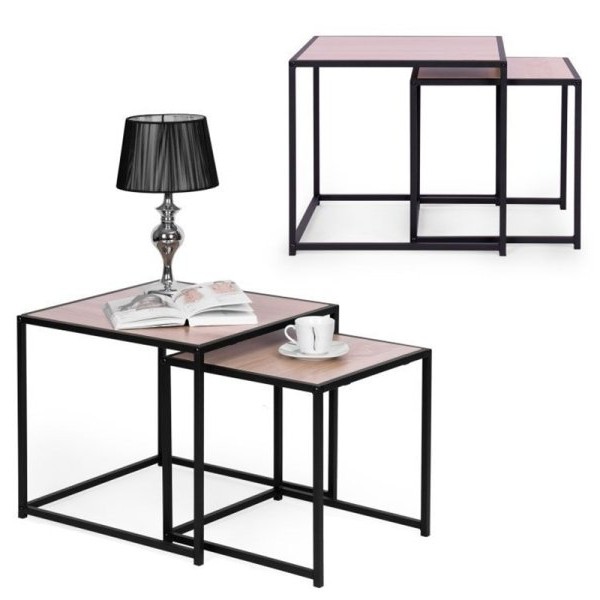 ModernHome Klub sto loft, set od dva komada