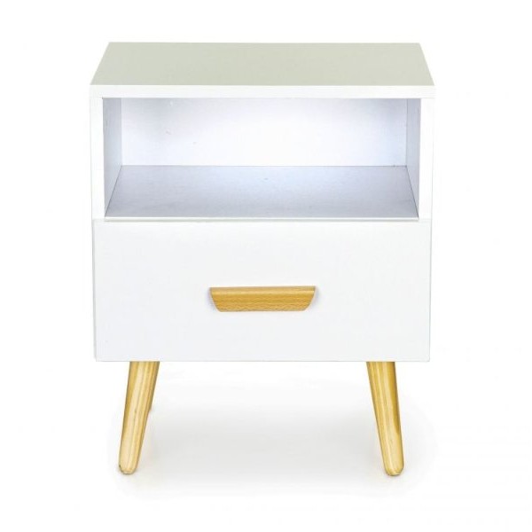 ModernHome Noćni stočić Nova Bela (WYJ-258 WHITE)