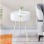 ModernHome Okrugli sto sa uklonivim poklopcem