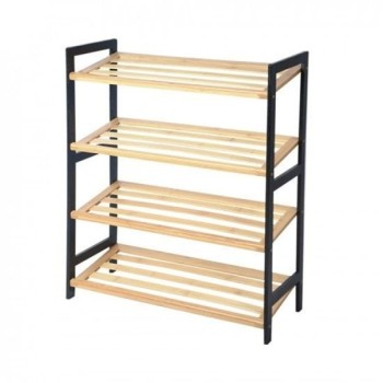 ModernHome Polica za obuću 4 nivoa Bamboo