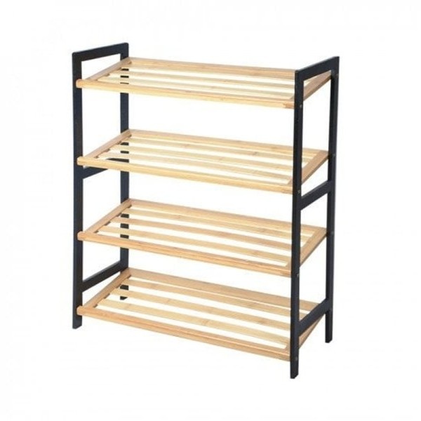 ModernHome Polica za obuću 4 nivoa Bamboo