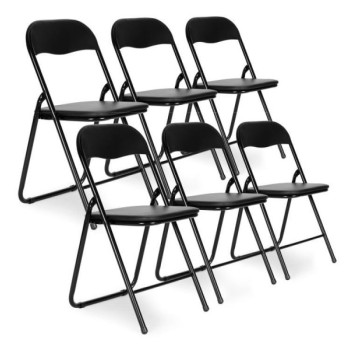 ModernHome Set od 6 sklopivih stolica Eco- Leather