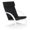 ModernHome Stolica za ljuljanje white/black