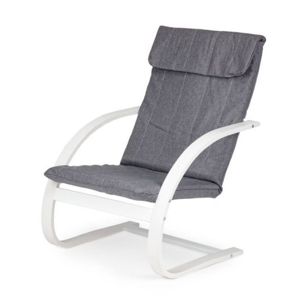 ModernHome Stolica za ljuljanje white charo