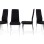 ModernHome Trpezarijske stolice set 4 kom Tami (DC858F-4 BLACK)
