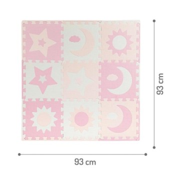 MoMi Nebe podloga za bebe - Puzzle od pene Pink