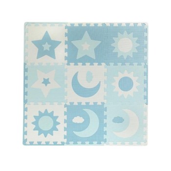 MoMi Podloga za bebe - Puzzle od pene Blue