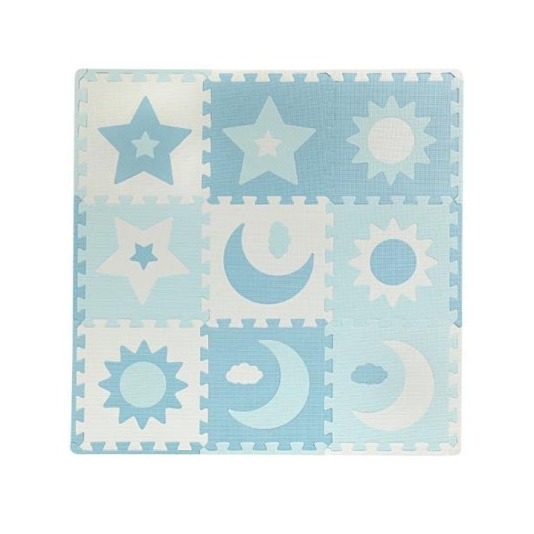 MoMi Podloga za bebe - Puzzle od pene Blue