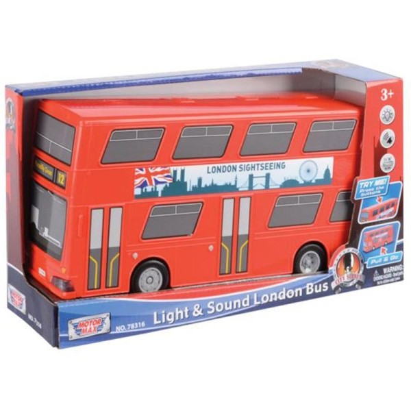 MotorMax Metalni auto 12'' Light & Sound London Bus 25/78316