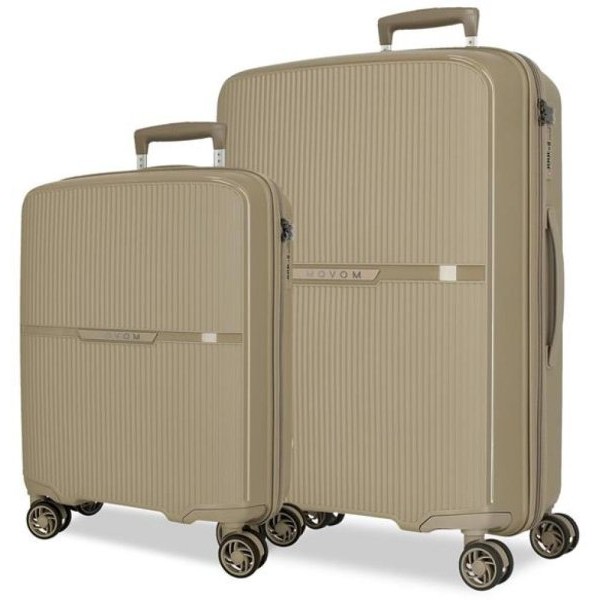 MOVOM Putni koferi od polipropilena 56cm i 66cm Moon beige